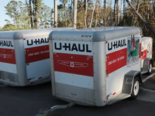 empty u-haul trailers
